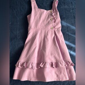 Janie and Jack Light Pink Button Dress